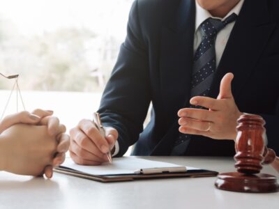 Experienced criminal defense attorney meeting with client in Salt Lake City, Utah.