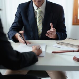 Attorney explaining sex crimes defense strategies to client in Utah