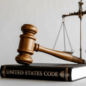 Close-up of legal books and justice scale symbolizing Utah criminal law distinctions